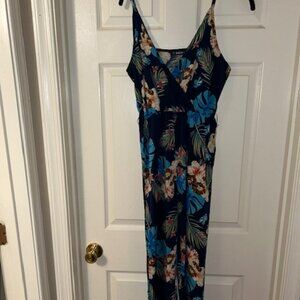 Blue Flowered Romper